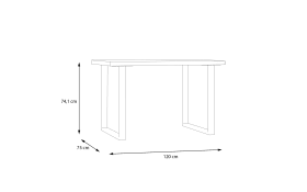 Schreibtisch Keflavik, Artisan Eiche-Nachbildung/weiß, 120 cm