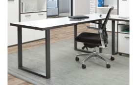 Schreibtisch Keflavik, grau/weiß, 160 cm