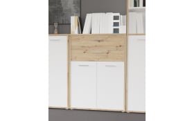 Kommode Keflavik, Artisan Eiche-Nachbildung/weiß