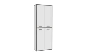 Aktenschrank Keflavik, grau/weiß