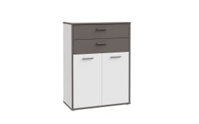 Kommode Keflavik, grau/weiß