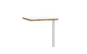 Verkettungs-Platte 90° Keflavik, Artisan Eiche-Nachbildung/weiß