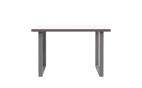 Schreibtisch Keflavik, grau/weiß, 120 cm