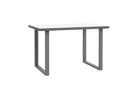 Schreibtisch Keflavik, grau/weiß, 120 cm