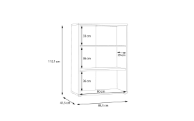 Kommode Keflavik, Artisan Eiche-Nachbildung/weiß