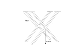 Metallfüße Tables, schwarz