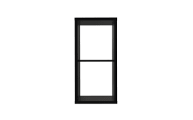 Regal Mauro, schwarz, 38,2 x 72,8 cm