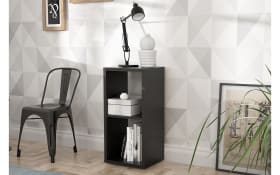 Regal Mauro, schwarz, 38,2 x 72,8 cm