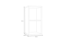 Regal Mauro, Beton-Nachbildung, 38,2 x 72,8 cm