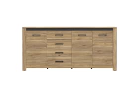 Kommode San Cayetano, Mauvella Eiche-Nachbildung, 206 cm