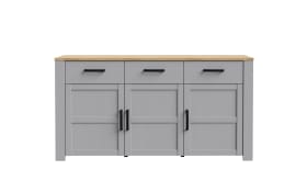 Sideboard Bohol, Riviera Eiche-Nachbildung/grau, 166,1 cm