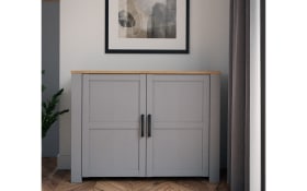 Sideboard Bohol, Riviera Eiche-Nachbildung/grau, 116,4 cm