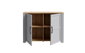 Sideboard Bohol, Riviera Eiche-Nachbildung/grau, 116,4 cm