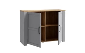 Sideboard Bohol, Riviera Eiche-Nachbildung/grau, 116,4 cm