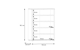 Schuhschrank Alice Springs, terracotta