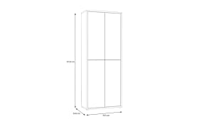 Schuhschrank Alice Springs, Artisan Eiche-Nachbildung, inkl. Push-to-Open Funktion
