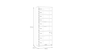 Schuhschrank Alice Springs, Artisan Eiche-Nachbildung, inkl. Push-to-Open Funktion