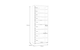 Schuhschrank Alice Springs, Artisan Eiche-Nachbildung/salbeigrün, inkl. Push-to-Open Funktion