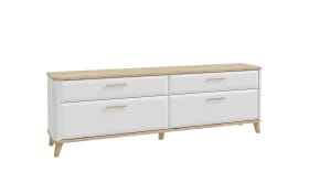 TV-Unterschrank Wardiol, Artisan Eiche-Nachbildung/weiß, 209,7 cm