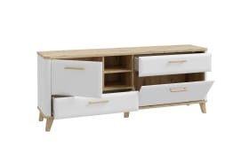 TV-Unterschrank Wardiol, Artisan Eiche-Nachbildung/weiß, 169,7 cm