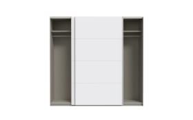 Kleiderschrank Schach & Matt 2, weiß, 220,1 cm