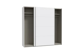 Kleiderschrank Schach & Matt 2, weiß, 220,1 cm