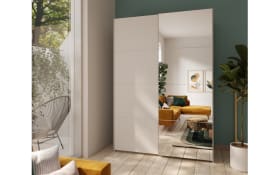 Kleiderschrank Schach & Matt 2, weiß/klar, 150,1 cm