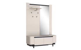 Garderobe Vodol, sandfarbig/schwarz