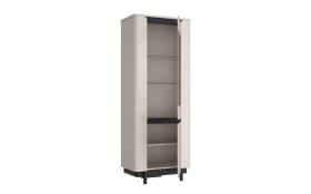 Vitrine Vodol, sandfarbig/schwarz, 75,6 cm