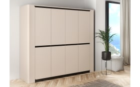 Kleiderschrank Vodol, sandfarbig/schwarz