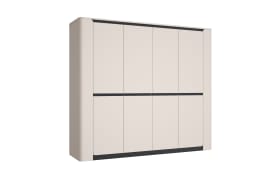 Kleiderschrank Vodol, sandfarbig/schwarz