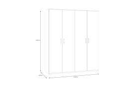 Kleiderschrank Econobox2, Mauvelle Eiche-Nachbildung, 177,5 cm