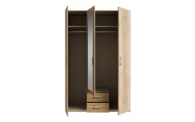 Kleiderschrank Econobox2, Mauvelle Eiche-Nachbildung, 133,2 cm