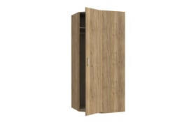 Eckkleiderschrank Econobox2, Mauvelle Eiche-Nachbildung, 89,5 cm