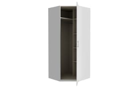 Eckkleiderschrank Econobox2, weiß, 89,5 cm