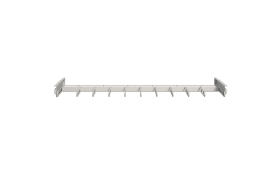 Hosenbügel Econobox2, grau, 82 x 5,2 cm
