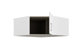 Eck-Schrankaufsatz Econobox2, weiß, 133,2 cm