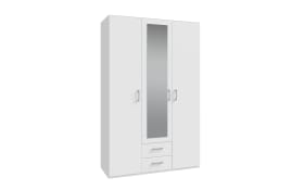 Kleiderschrank Econobox2, weiß, 133,2 cm