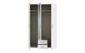 Kleiderschrank Econobox2, weiß, 133,2 cm