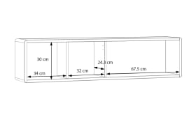 Wandregal Playly, sandfarbig