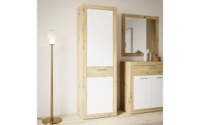 Garderobenschrank Baccio, Artisan Eiche-Nachbildung/weiß