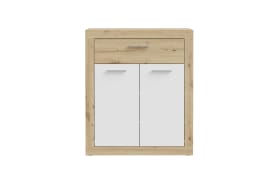 Schuhschrank Baccio, Artisan Eiche-Nachbildung/weiß