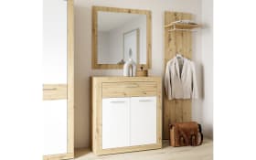 Schuhschrank Baccio, Artisan Eiche-Nachbildung/weiß