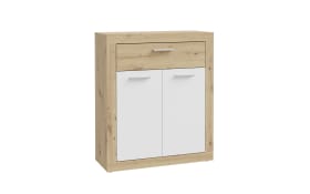 Schuhschrank Baccio, Artisan Eiche-Nachbildung/weiß