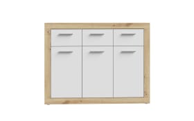 Kommode Baccio, Artisan Eiche-Nachbildung/weiß, 117,9 cm