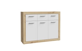 Kommode Baccio, Artisan Eiche-Nachbildung/weiß, 117,9 cm