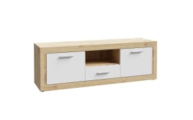 TV-Board Baccio, Artisan Eiche-Nachbildung/weiß