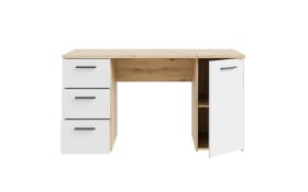 Schreibtisch Net307, Artisan Eiche Nachbildung/weiß