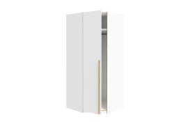 Eckkleiderschrank Smart Room, Eiche-Nachbildung/weiß, 