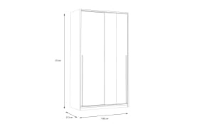 Kleiderschrank Smart Room, Eiche-Nachbildung/weiß